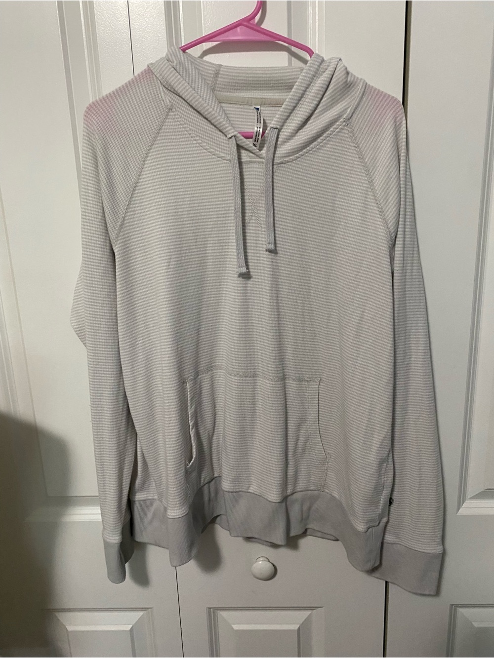 Kuhl Stria Light Gray Casual Pullover Lightweight Hoodie